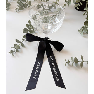 Personalised Ribbon Champagne Coupe