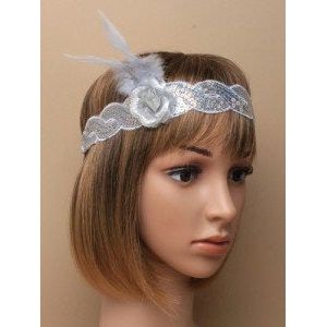 Silver Charleston Headband
