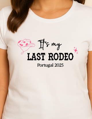 Personalised White T-shirt - Last Rodeo