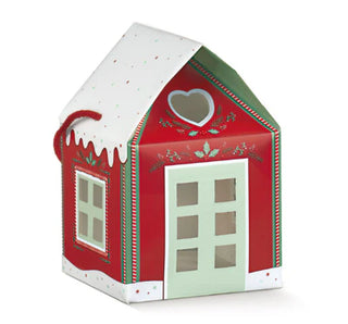 Little Christmas Snow House with Handles