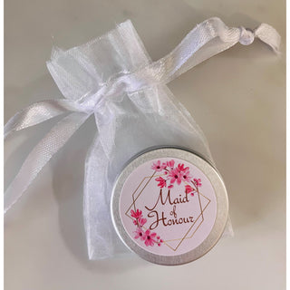 Bridal Party Lip Balm - Floral Pink Design (more titles available)
