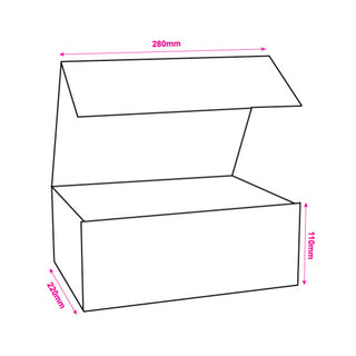 Personalised Black Gift Box with Magnetic Closure