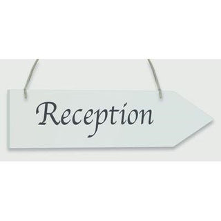 Wooden Arrow Whitewash 30.5cm x 7.6cm Reception 1pc