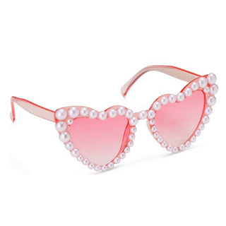 Heart-shaped Glasses with Pearls, pink