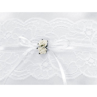 Ring Bearer Pillow, White 16cm x 16cm
