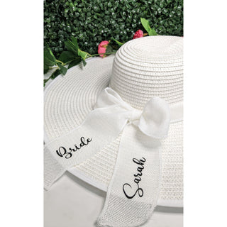 Personalised White Sun Hat