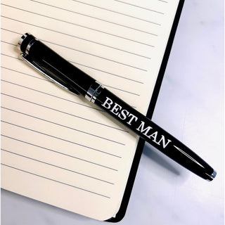 Personalised Black Ballpoint Pen