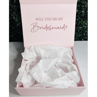 Pink personalised bridal party gift box - Ireland