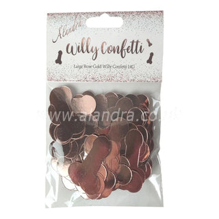 Rose Gold Confetti Willy, Hen Party