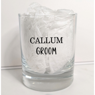 Personalised Bridal Whiskey Glass