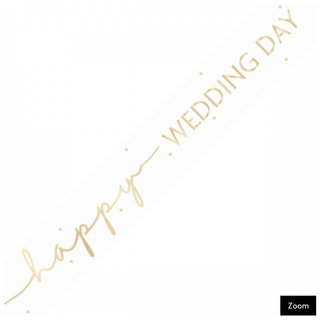 Happy Wedding Day Foil Banner 9ft.