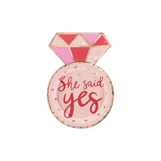She said Yes, Paper Plates ( Pack of 6)