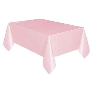 Lovely Pink Tablecover Plastic