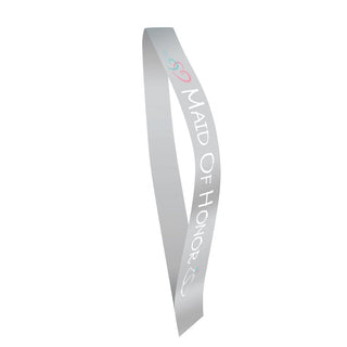 Sash, Maid of Honor Silver