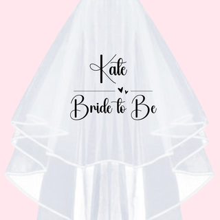Personalised Hen Party Veil