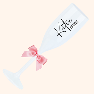 Personalised Champagne Flute - Tying the Knot