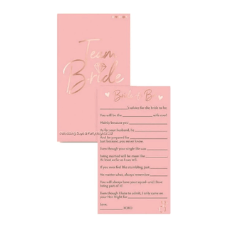 Advice for The Bride Activity Cards