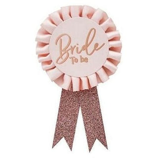 Badge - Bride to be Rose Gold