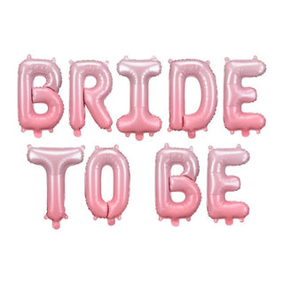 Balloon Bride to be, 340x35cm, pink