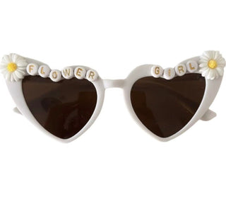 Beaded Flower Girl Love Heart Sunnies