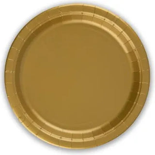 Gold Paper Plates - 8 pack