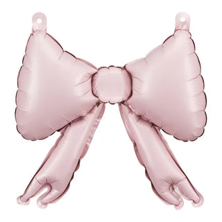 Powder Pink Bow Foil Balloons Garland