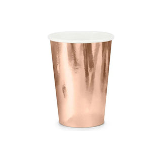 Paper cups, rose gold, 220ml