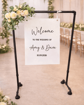 Black Frame Welcome Sign - Rental