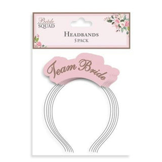 TEAM BRIDE HEAD BAND PAPER  (5pk)