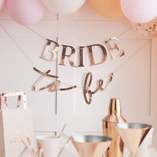 Blush - Bride to be Bunting Rose Gold