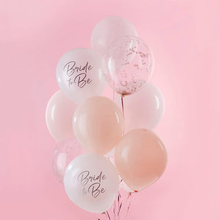 Bridal 12'' Latex Balloon Bundle - Pack of 12