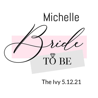 Bridal Brunch Bride to be Personalised Sticker