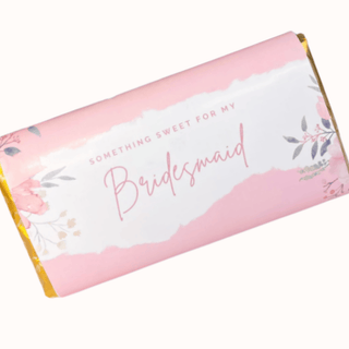 Bridal Party Galaxy Chocolate Bar - Blush Pink