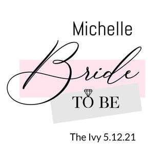 Bridal Brunch Bride to be Personalised Sticker