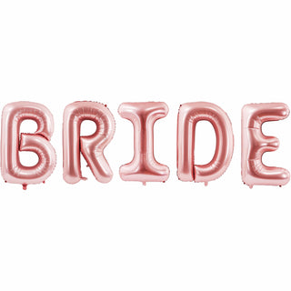 Bride Balloon Set,  Rose Gold