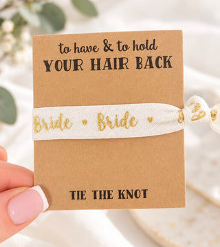 Bride Hair Tie with To Have & To Hold Card
