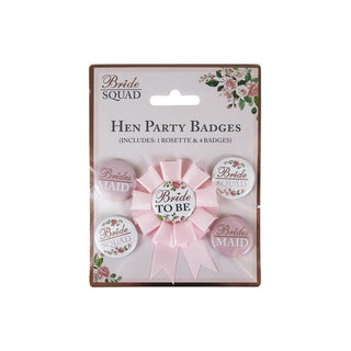 Bride Party Badges 5 Pack
