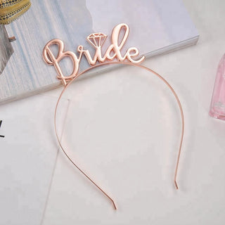 Bride Rose Gold Headband
