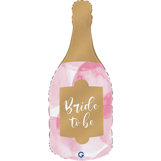 Bride To Be Champagne Bottle Foil Balloon - 36 inch