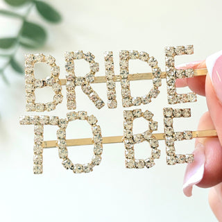 Bride To Be Gold Diamanté Hair Slide