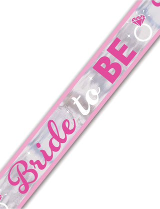 Bride To Be Metallic Banner 7.6m