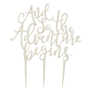 Cake Topper, And so the Adventure Begins