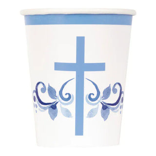 Communion Blue Cups (8 per pack)