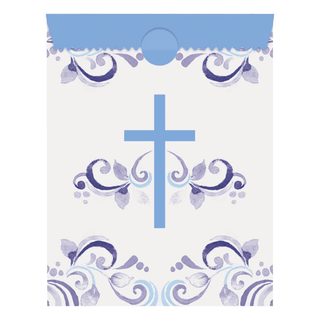 Communion Blue Treat Bags - 8 Pack