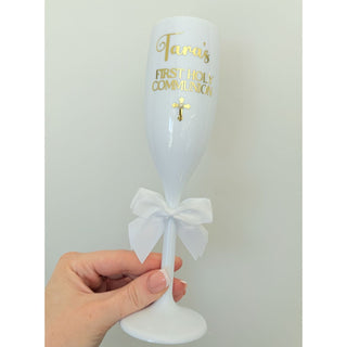 Communion - Personalised White Flute