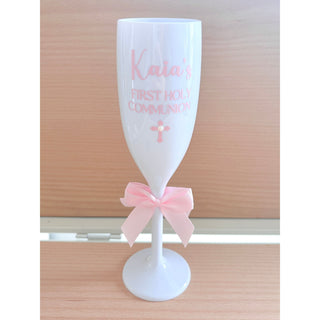 Communion - Personalised White Flute