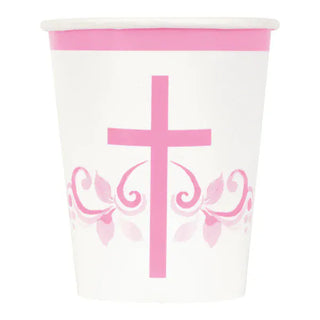 Communion Pink Cups (8 per pack)