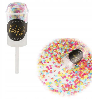 Confetti Push Pop Multicolour Cannon