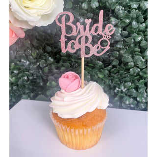 Cupcake Toppers - Rosegold Bride To Be (6)