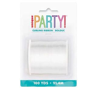 Curling Ribbon - White - 91m